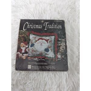 Christmas Tradition Pillow Cross Stitch Kit Santa 1911 Designs For The needle